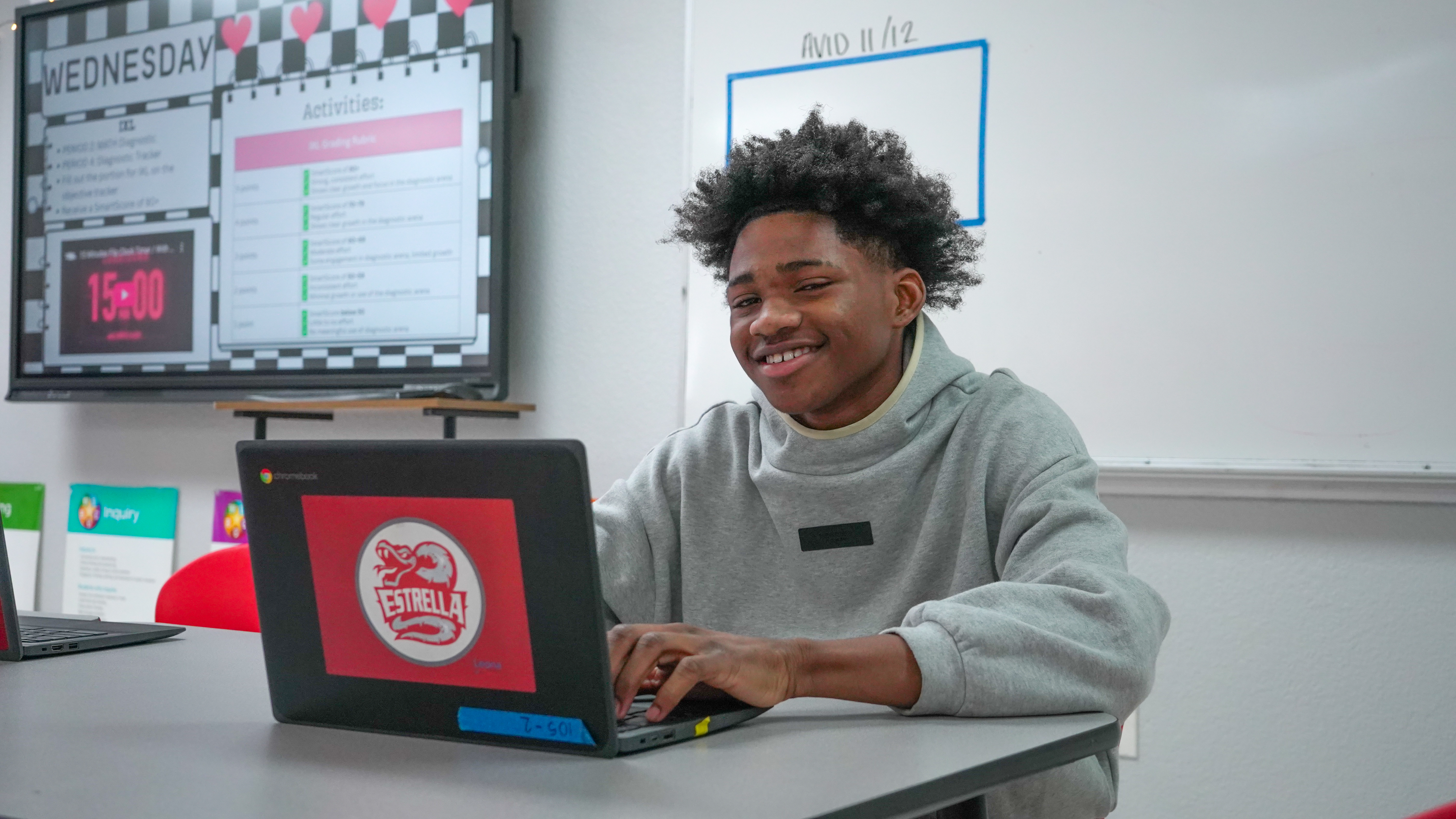 Estrella students engaged in learning